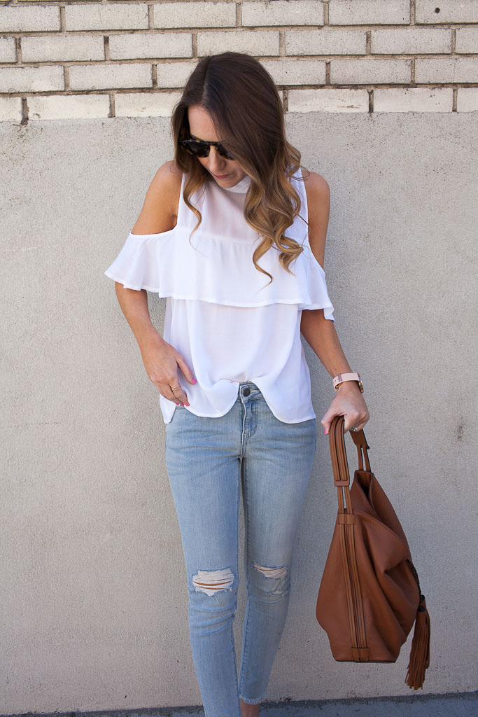 Cold Shoulder Ruffle - Twenties Girl Style