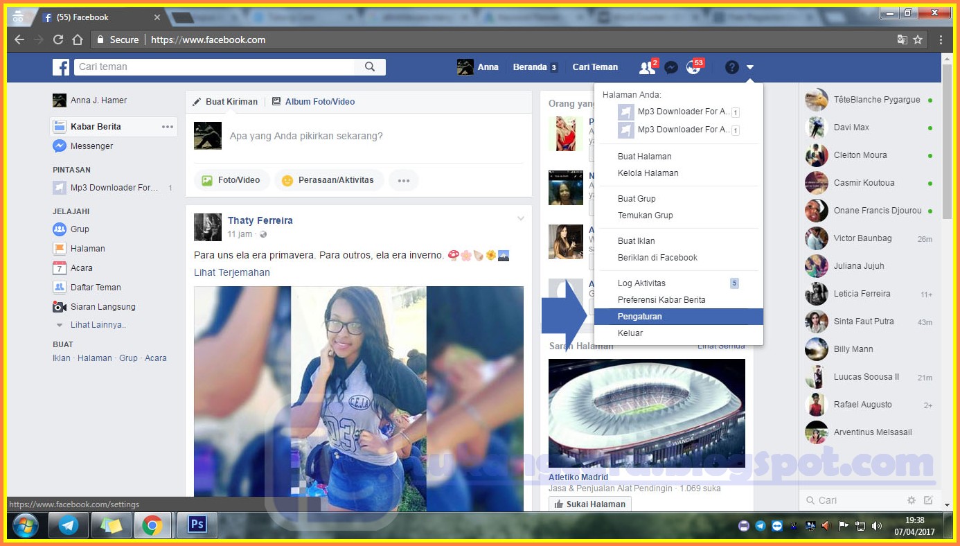 Cara Menghapus Akun FB Secara Permanen Lengkap Beserta Contoh Gambarnya