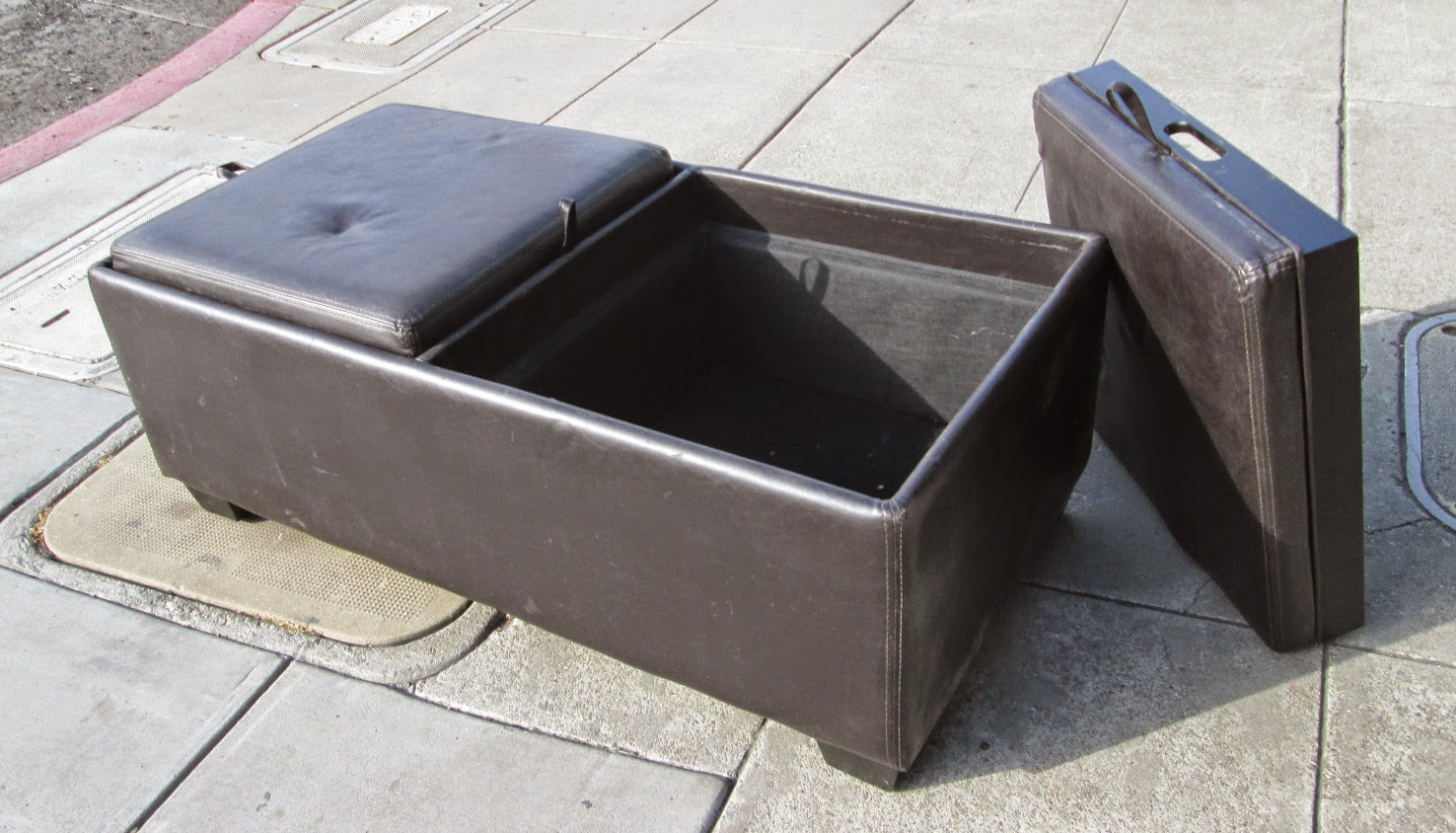 UHURU FURNITURE & COLLECTIBLES SOLD Espresso Ottoman with Storage