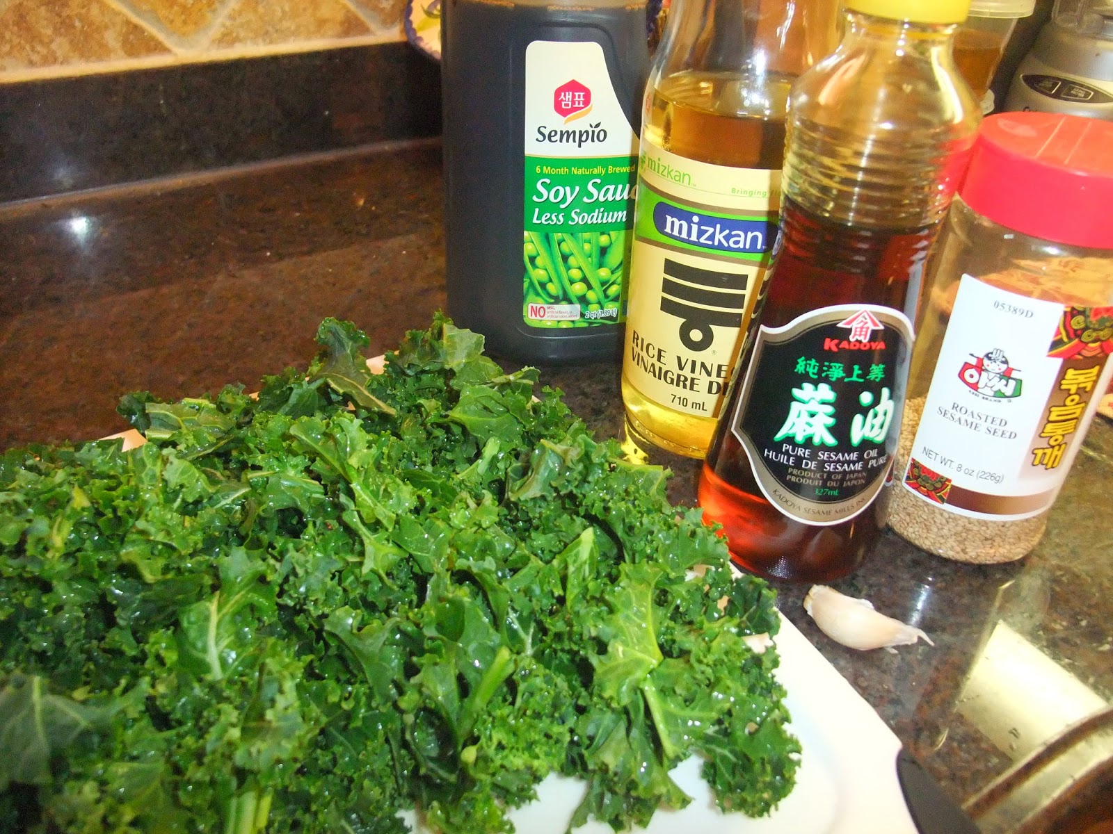 Susan's SavourIt! 52New Foods... Toasted Sesame Kale StirFry...
