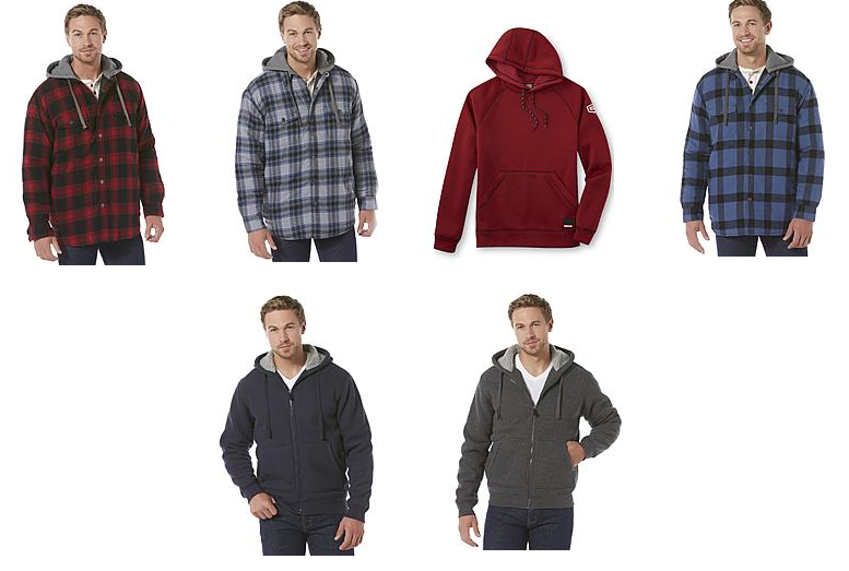 Craftsman Men's Hooded Flannel Plaid Shirt Jacket With Hood $10.19 ...