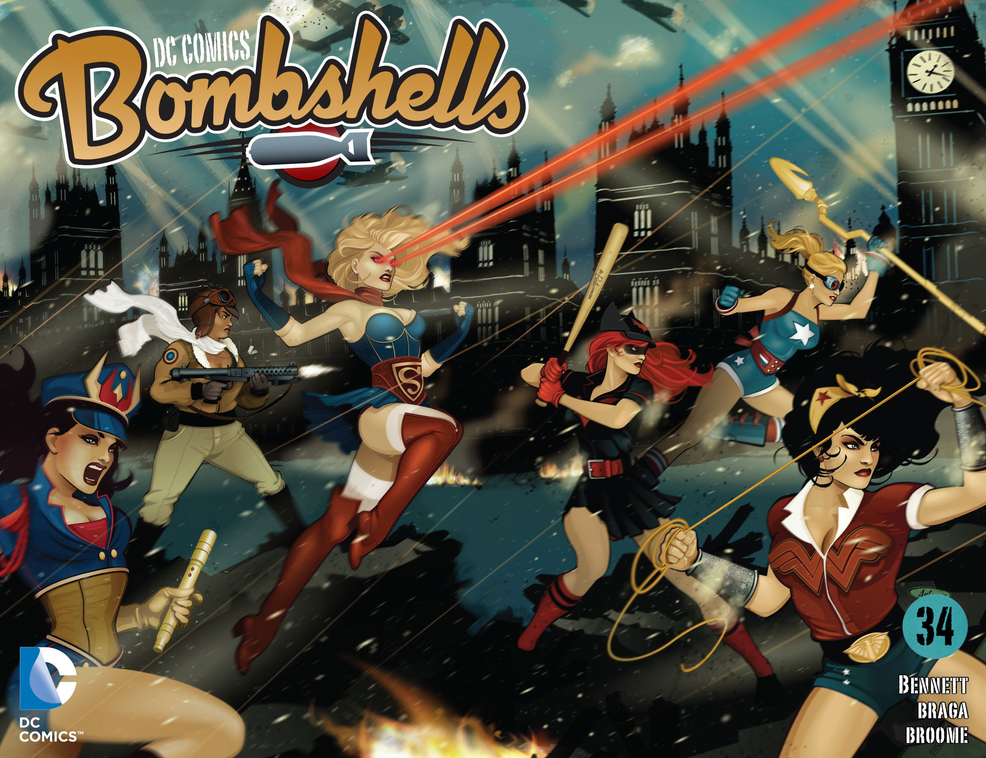 Read online DC Comics: Bombshells comic -  Issue #34 - 1