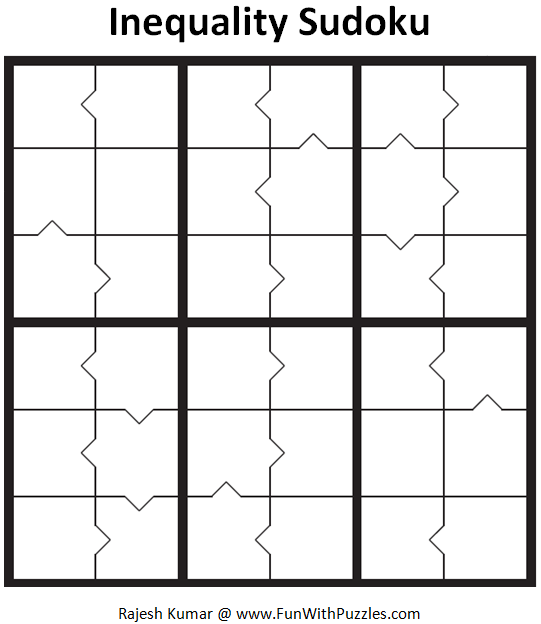 Inequality Sudoku (Mini Sudoku Series #50)