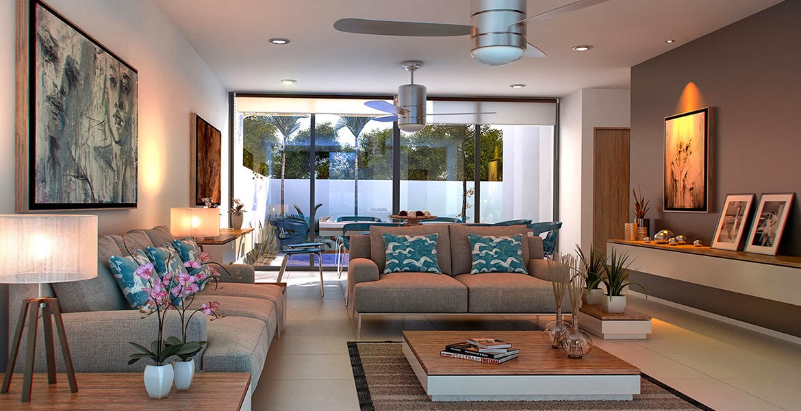 Prototipos de interiores de casa modelo Olmo en Arborettos Residencial