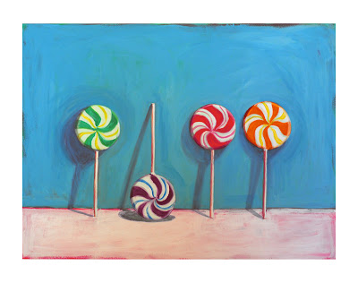 painting of lollipops by Jeanne vadeboncoeur