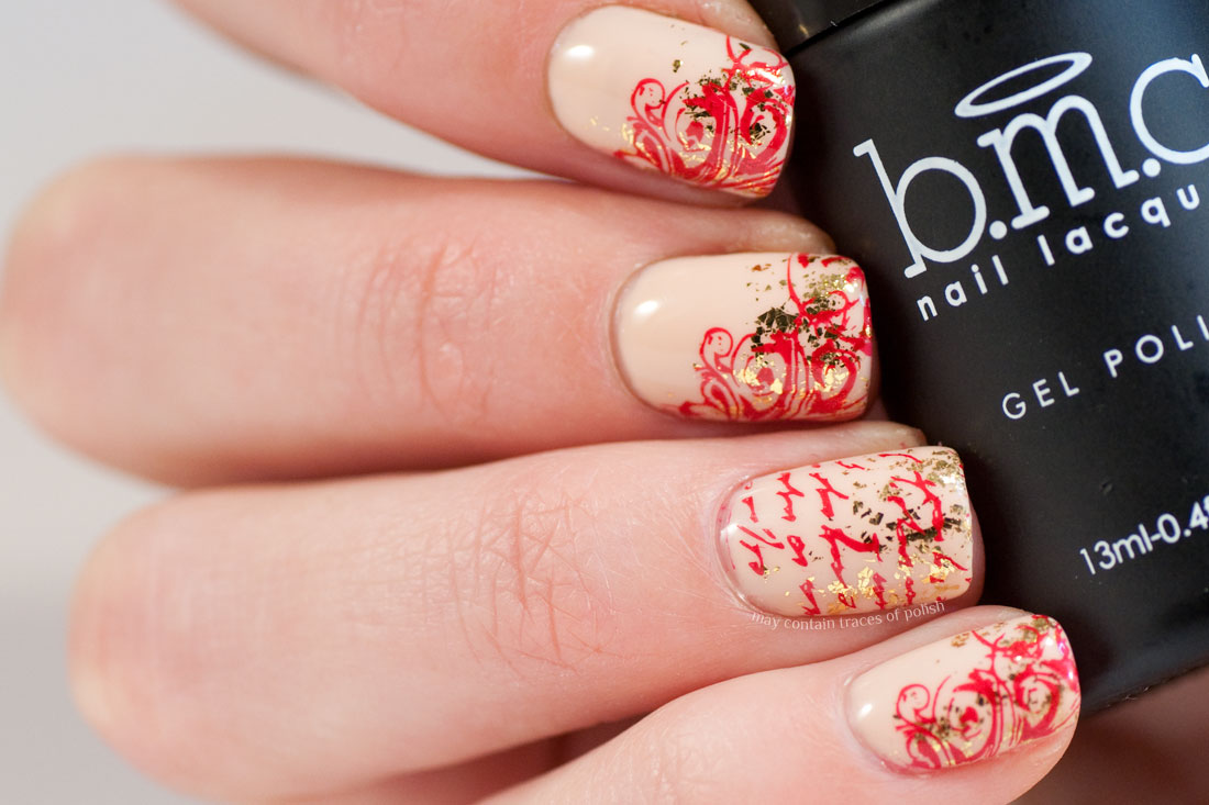 Work Appropriate Gel Nails with Bundle Monster Love at First Sight