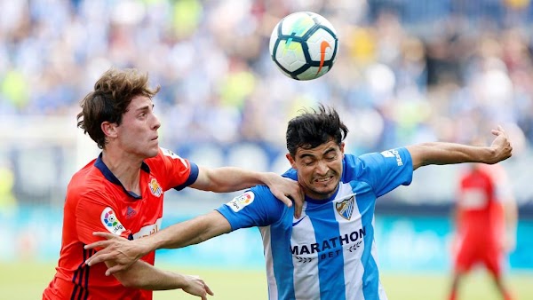 Málaga, caen lesionados Chory y Miguel Torres contra la Real Sociedad