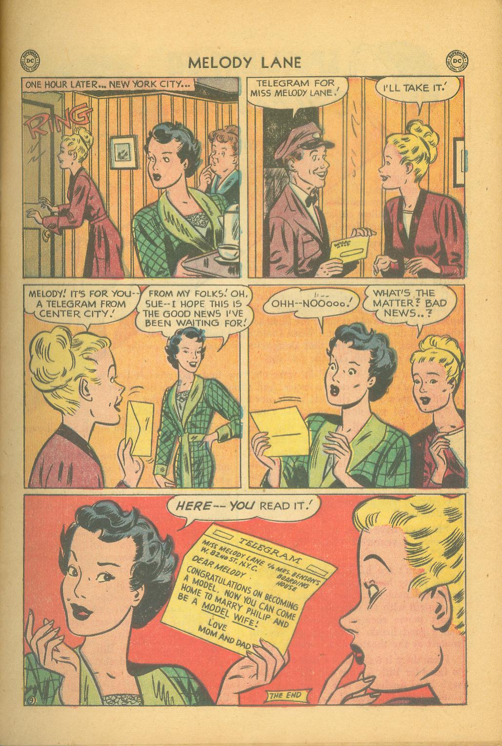 Read online Miss Melody Lane of Broadway comic -  Issue #1 - 11