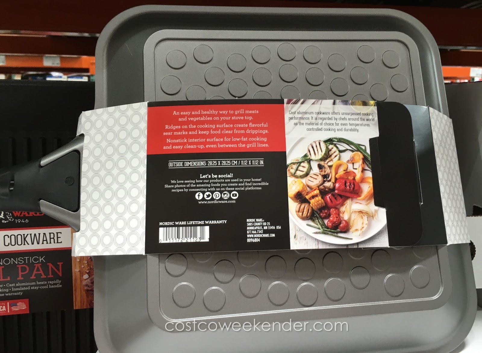Nordic Ware 11 Nonstick Grill Pan With Bakelite Handle Costco Weekender