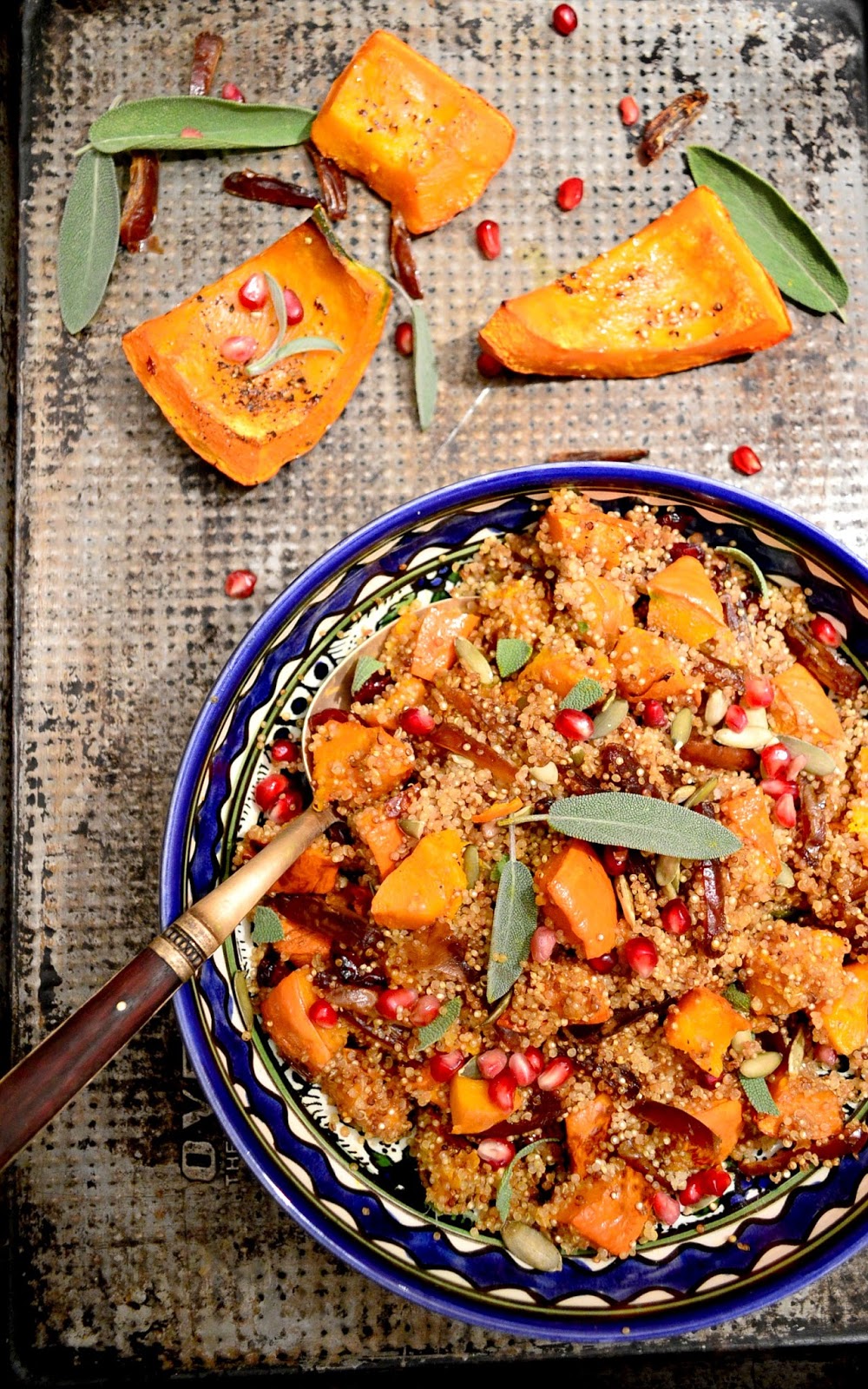 This is How I Cook Toasted Quinoa, Dates and Sage with Roasted Pumpkin