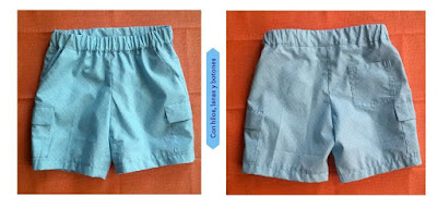 Con hilos, lanas y botones - DIY: Pantalón corto con bolsillos para niño paso a paso