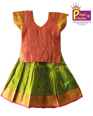 Kids Pattu Pavadai Online for Naming and Cradle Ceremony
