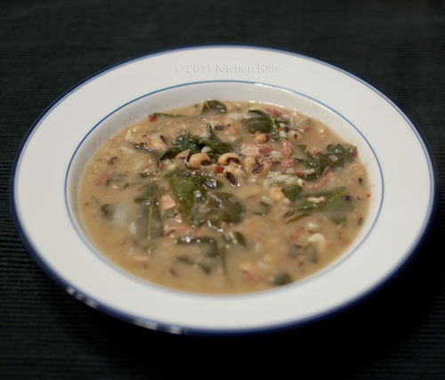 Black-Eyed Pea and Collard Green Soup