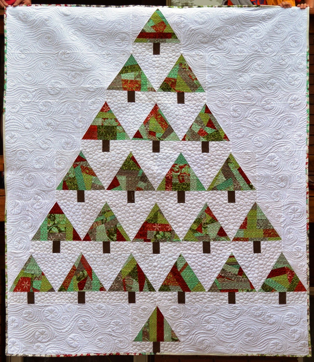 Quilt Inspiration Free pattern day Christmas quilts (part 1) Trees!