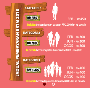 DAFTAR, KEMASKINI DAN SEMAK BR1M / BRIM TERKINI (2018 