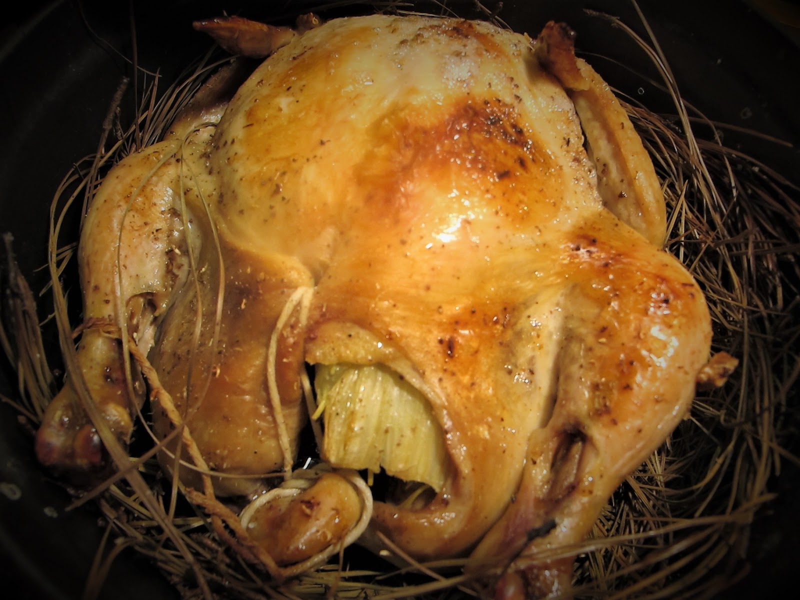 UNUSUAL TECHNIQUES PINE NEEDLE CHICKEN