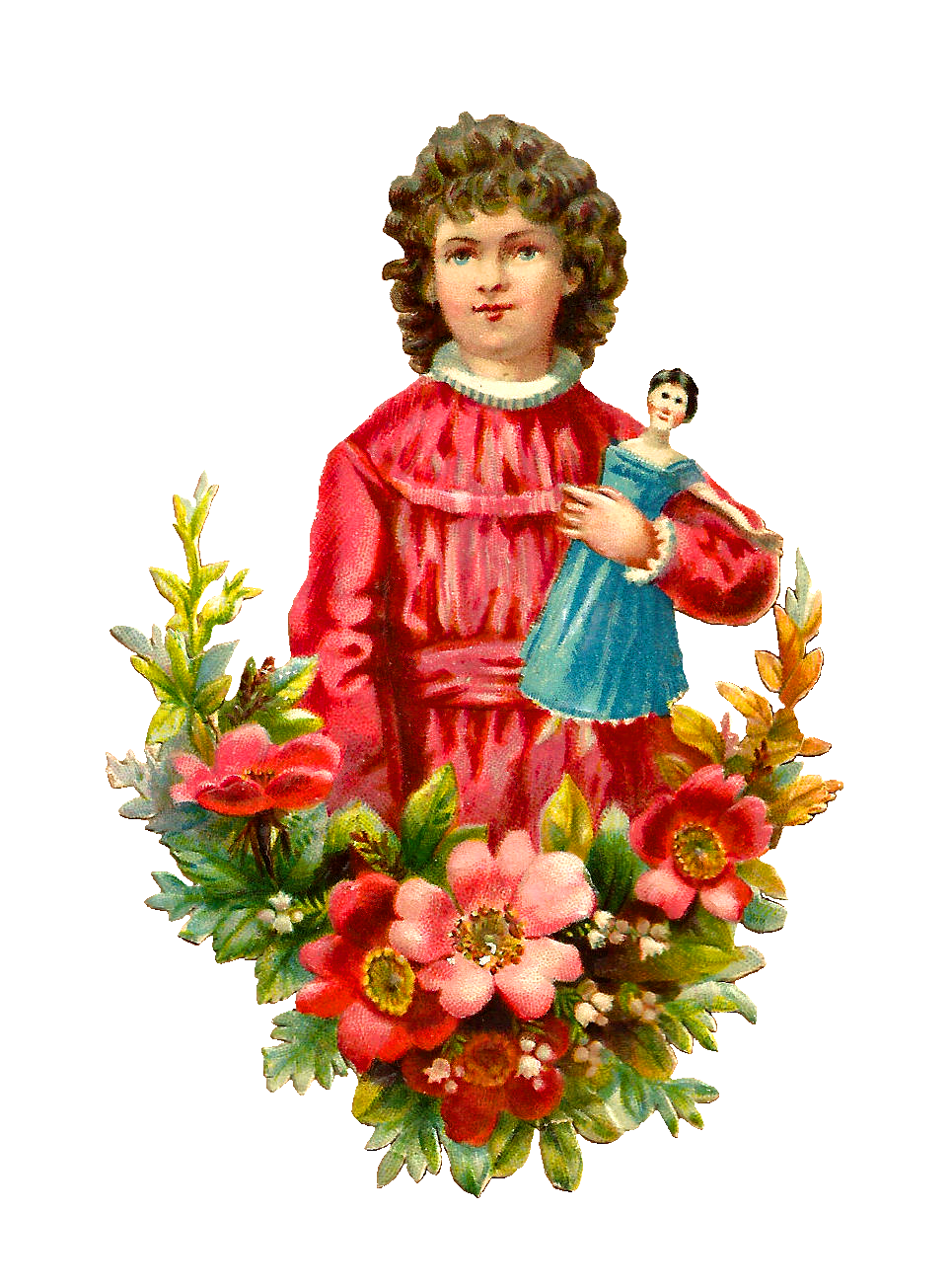 clipart girl with flowers - photo #40