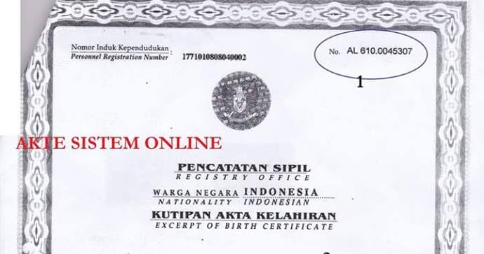 Yang Mana Kolom Nomor Registrasi pada Akta Kelahiran Yang Mana Kolom Nomor Registrasi pada Akta Kelahiran