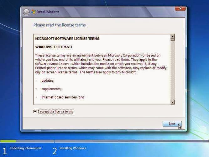 Cara Instal Windows 7 yang benar disertai gambar