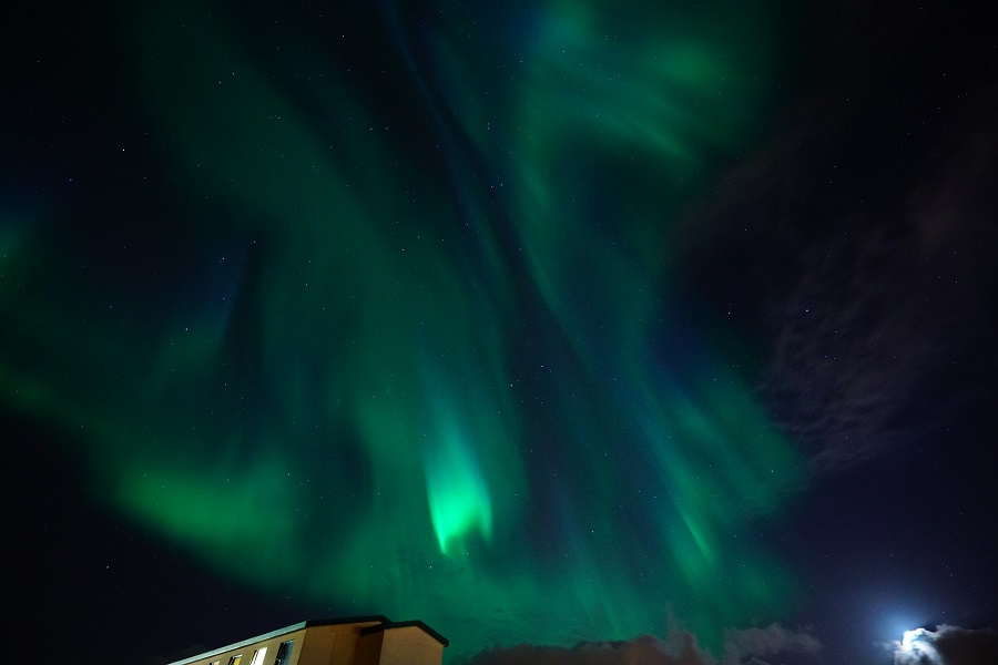 Northern Lights, Iceland - A Wonderful Colorful Night Event of Nature