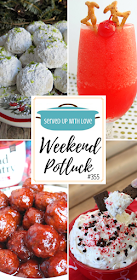 Weekend Potluck recipe favorites include Key Lime Snowball Cookies, Naughty Rudolph Cocktail Drink, Slow Cooker Party Meatballs, Peppermint Mocha Cheesecake Dip, and so much more. 