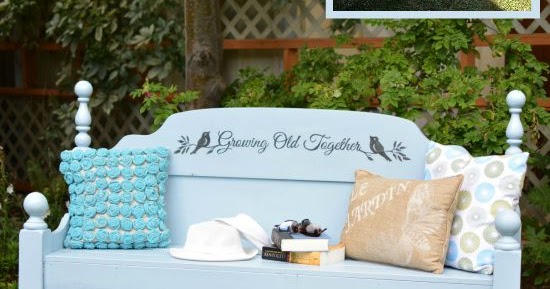 An Outdoor Garden Bench For Two | The Interior Frugalista: An Outdoor