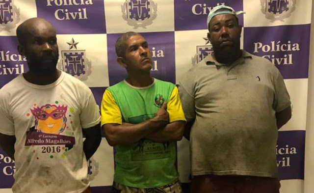 Quadrilha é presa enquanto desmanchava carro em São João do Cabrito