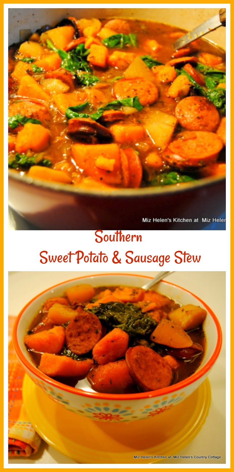 Southern Sweet Potato & Sausage Stew