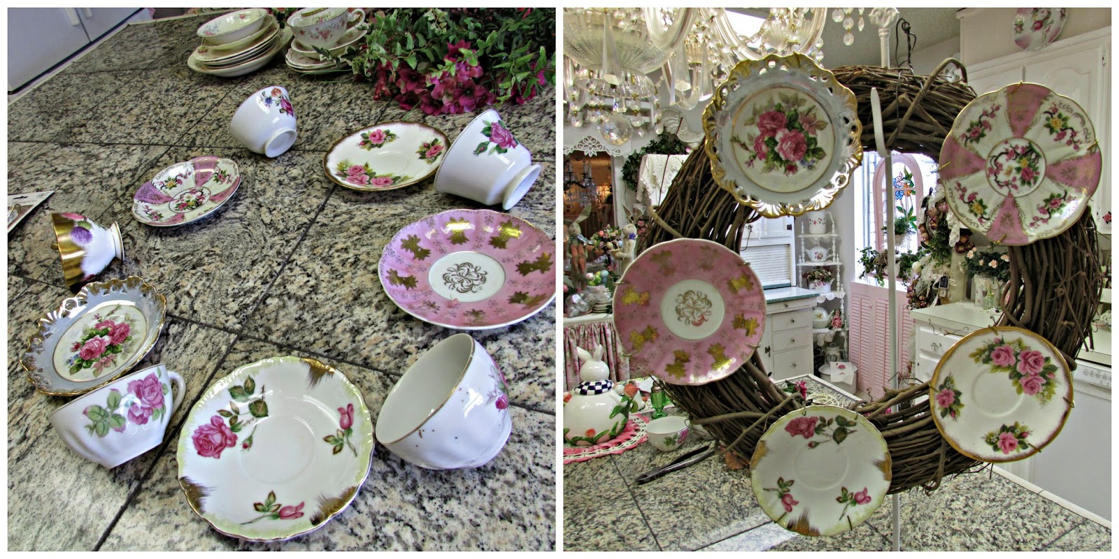 Penny's Vintage Home How to Make a China Tea Cup Wreath