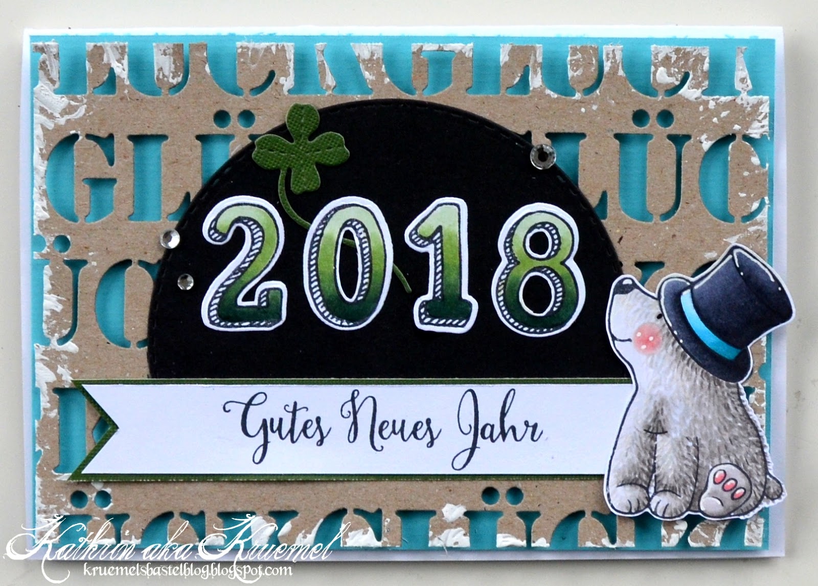 Kulricke Dies and Clearstamps: Glückwünsche für das neue Jahr