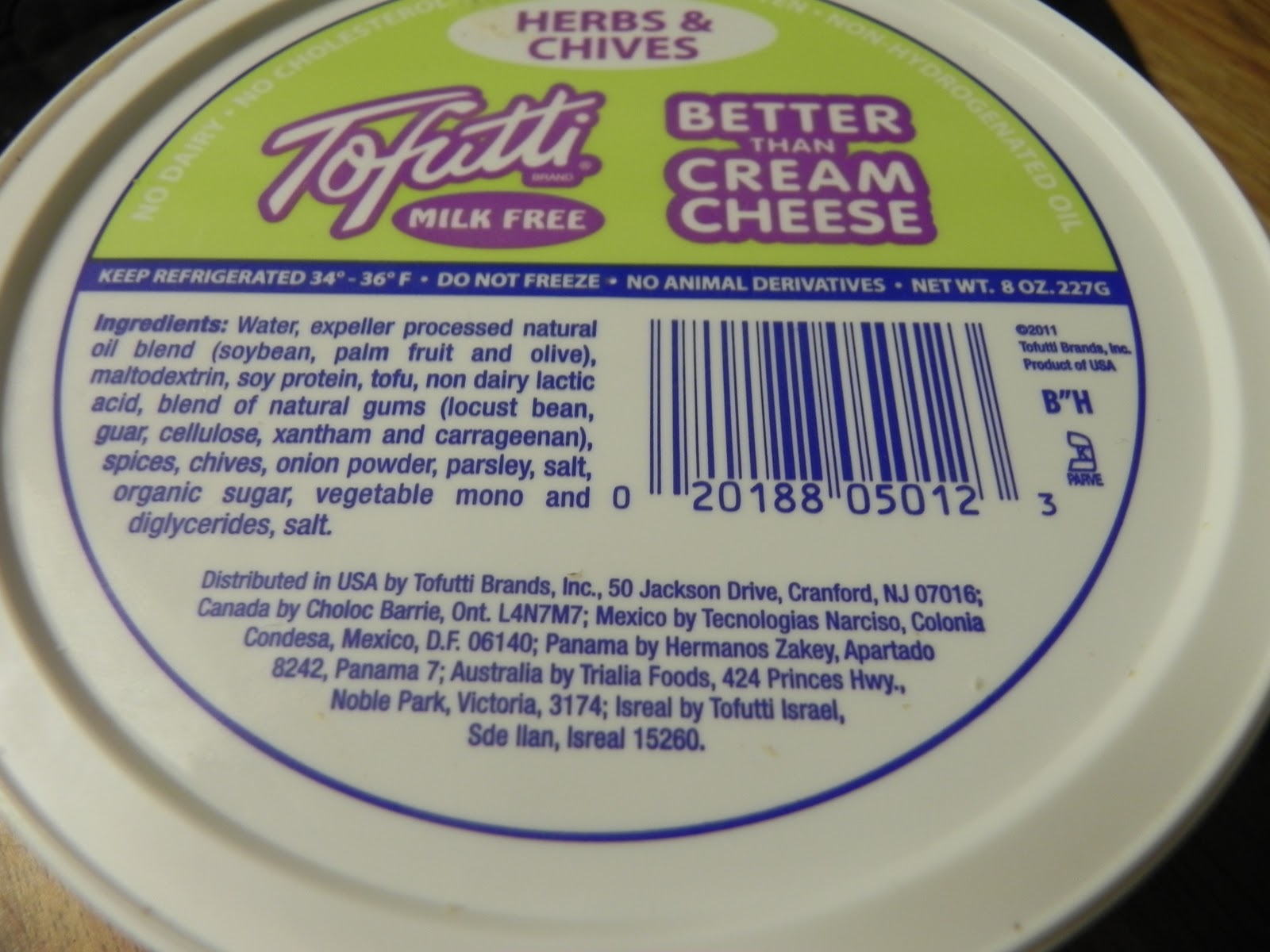 Flexitarian Writer Product Review Tofutti Better than Cream Cheese
