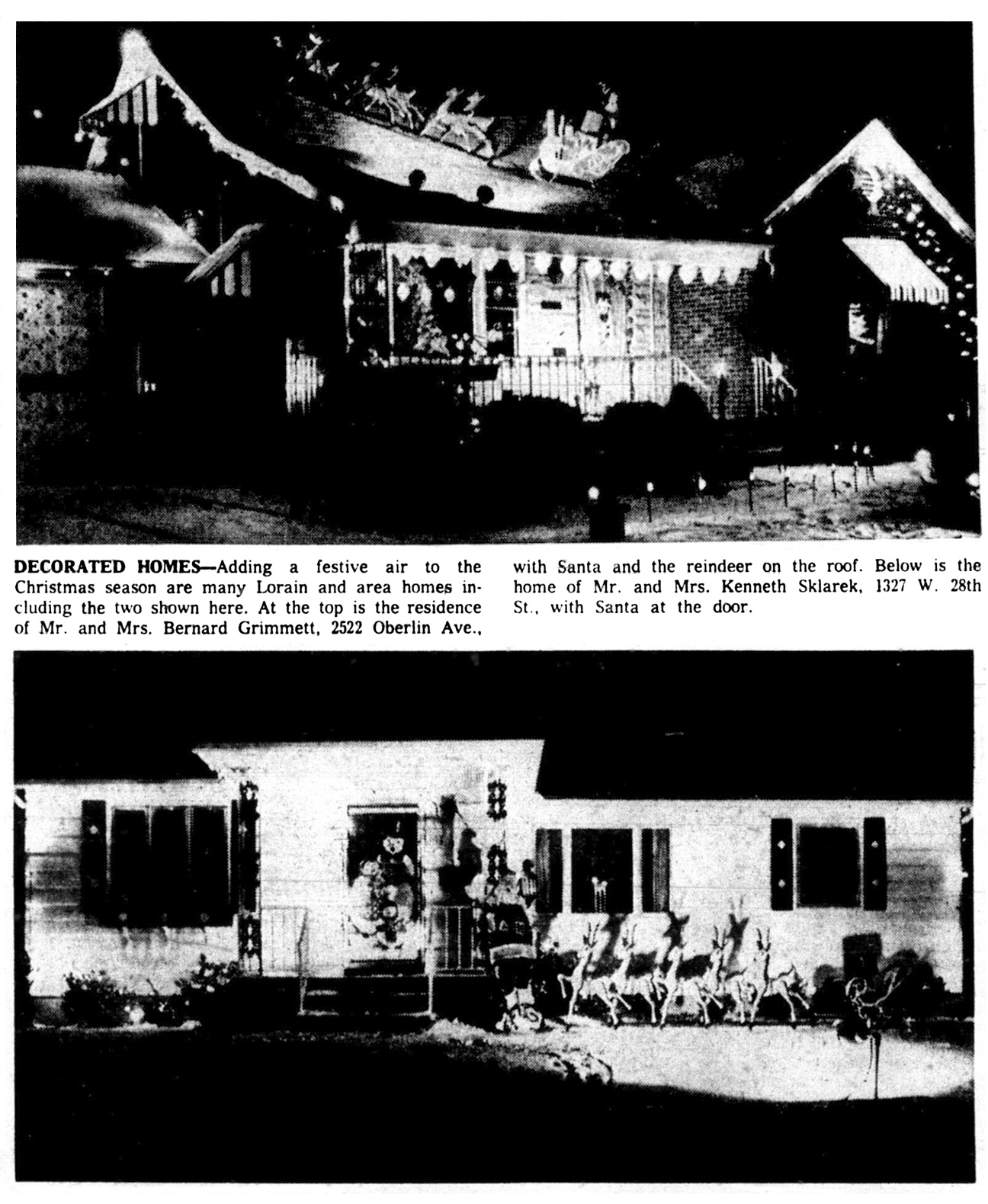 Brady's Bunch of Lorain County Nostalgia 1961 Decorated Lorain Homes