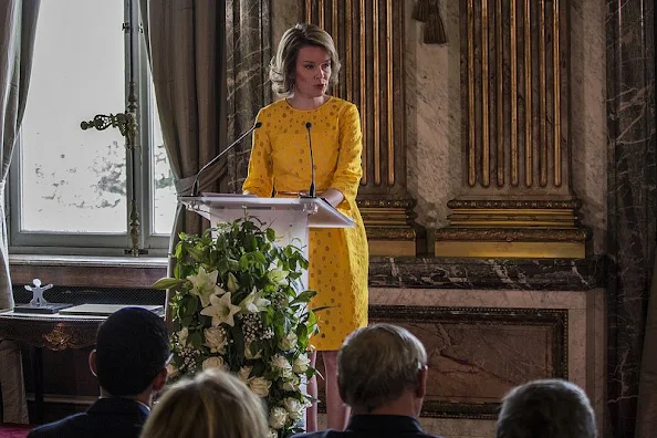 Queen Mathilde attends the award ceremony of the Queen Mathilde Prize 2015 