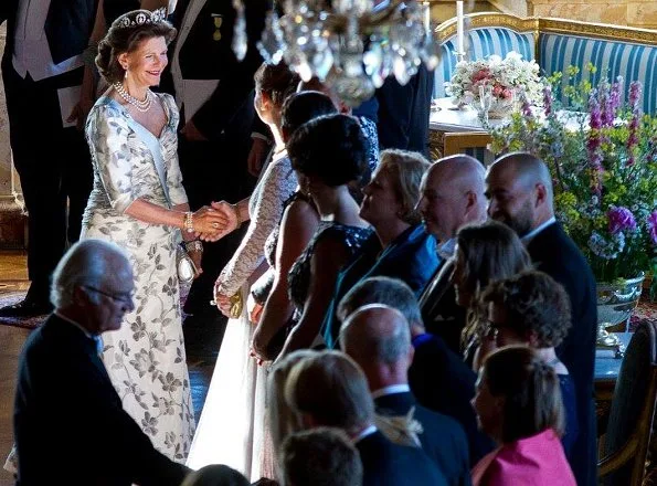 Crown Princess Victoria wore H&M Conscious Exclusive Dress. Princess Sofia wore a new custom gown from Ida Sjostedt. Queen Silvia wore Yukki dress