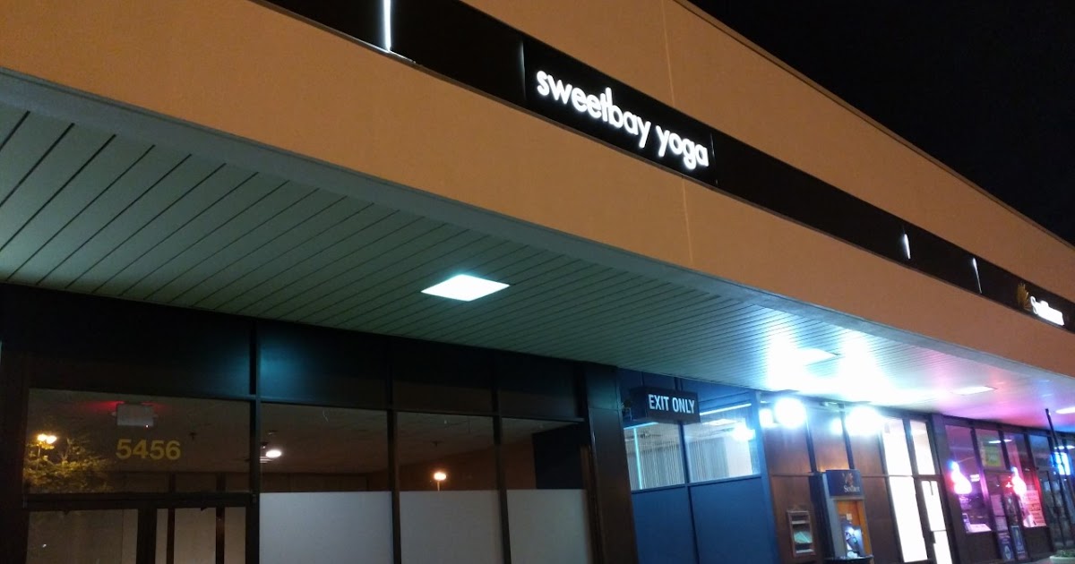 Robert Dyer Bethesda Row Sign installed at Sweetbay Yoga in Bethesda