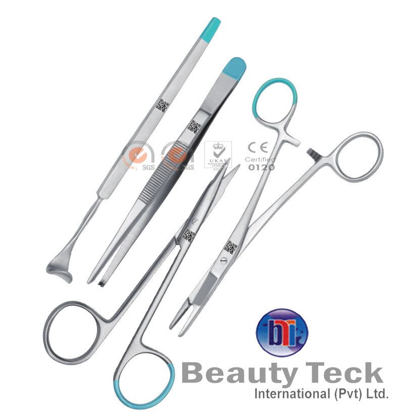 Single Use Surgical Instruments set of 4 Pieces (Non Sterile)