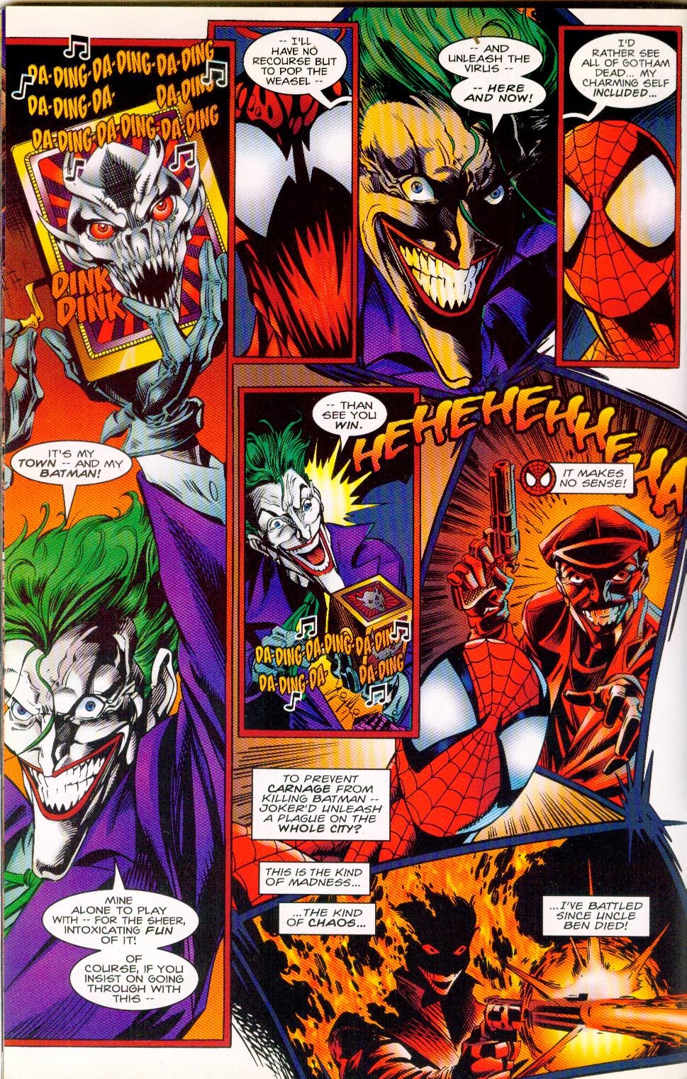 Spider-Man and Batman Crossover Comic Book Marvel DC Disordered Minds Joker  