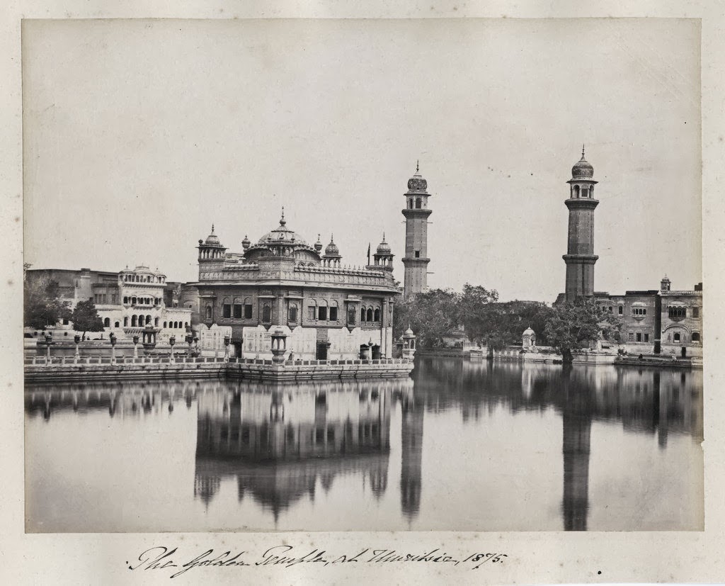 169-y 1870s INDIA SIKH  GOLDEN TEMPLE  by BOURNE PHOTO