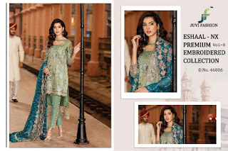 Juvi Fashion Eshaal vol 8 nx Pakistani Suits wholesaler