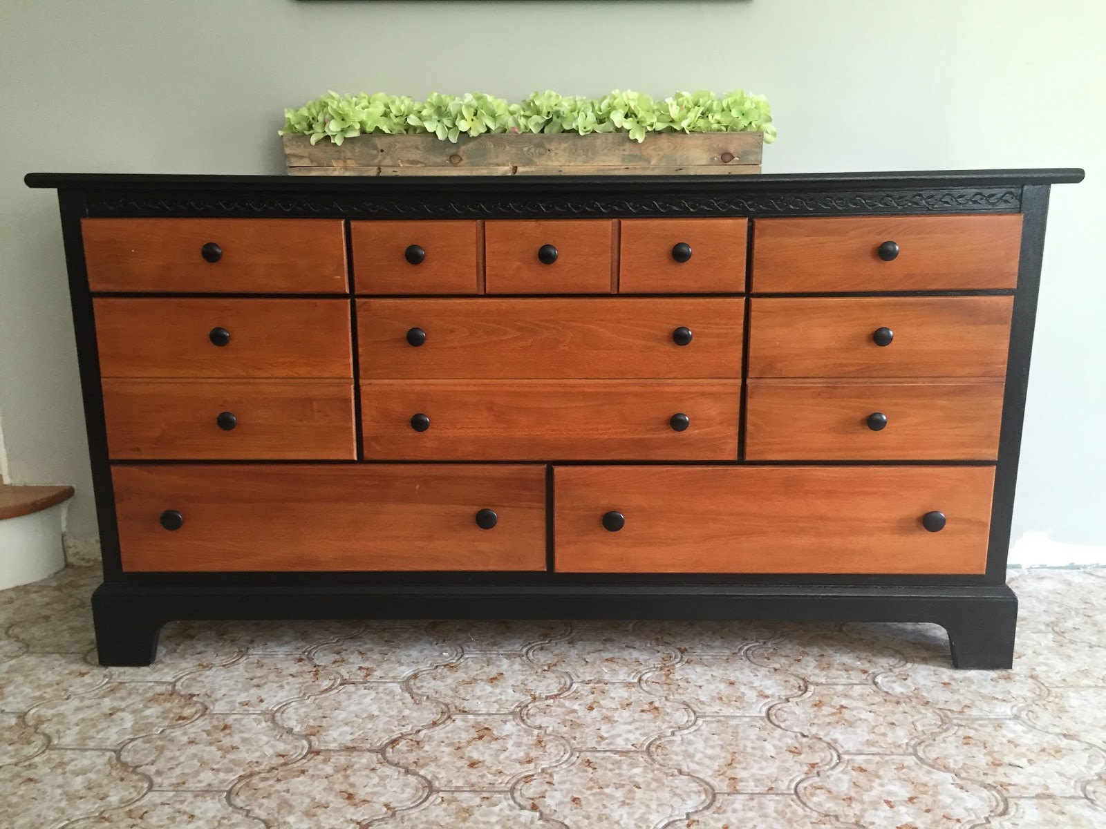 Drew Danielle Design Using a Dresser as a Sideboard