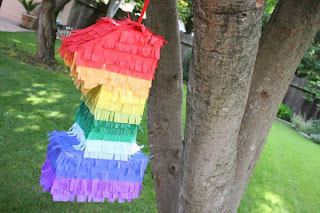 festa a tema arcobaleno tutorial pinata