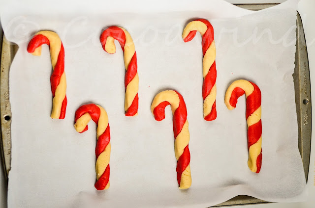 Candy Cane Twist Cookies