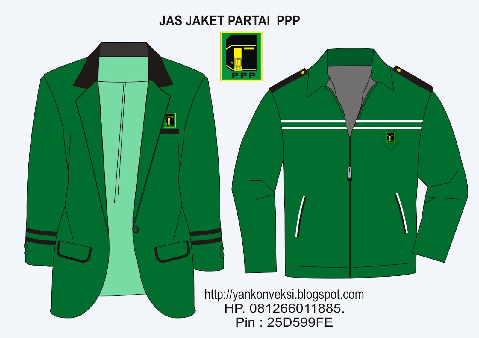 PESANAN JAS JAKET PENGURUS PARTAI PPP