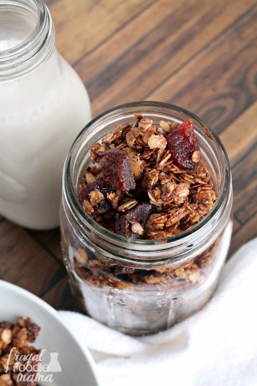 Frugal Foodie Mama Chocolate Strawberry Skillet Granola