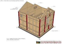plans combo coop chicken cb201 construction sheds garden storage shed