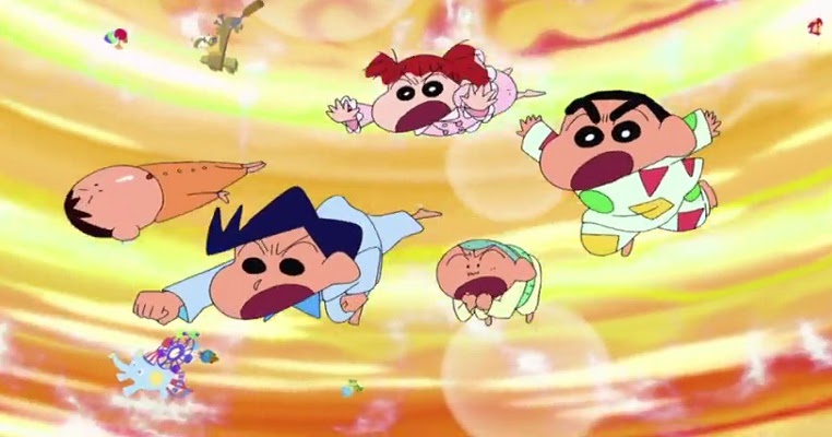 Hasil gambar untuk Crayon Shin-chan Movie 24: Bakusui! Yumemi World Dai Totsugeki