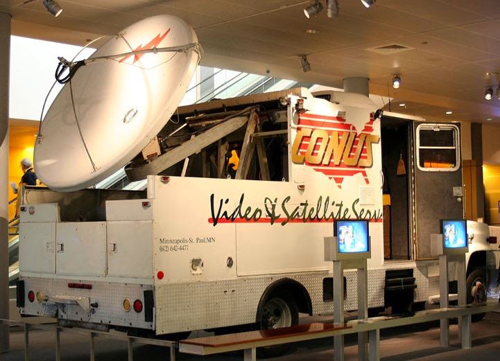 Just A Car Guy The first satellite news truck, Conus1, is already a