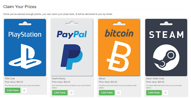 PointsPrizes rewards PointsPrizes rewards