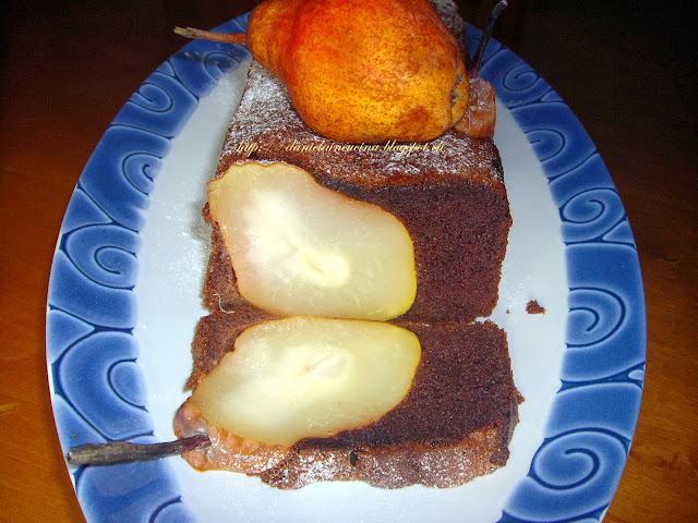 Chec umplut cu pere/Plumcake con pere