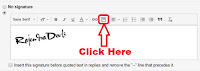how to add social media buttons to gmail signature